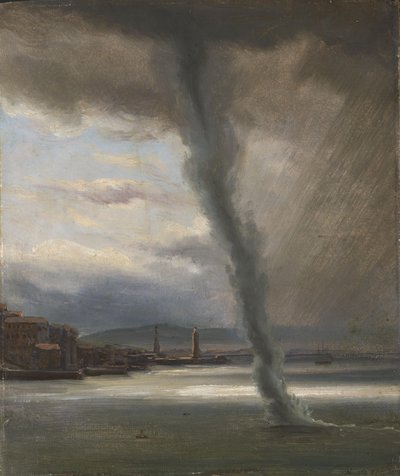 Een waterhoos in de baai van Napels door Thomas Fearnley