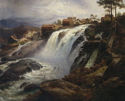 Haugfoss door Thomas Fearnley