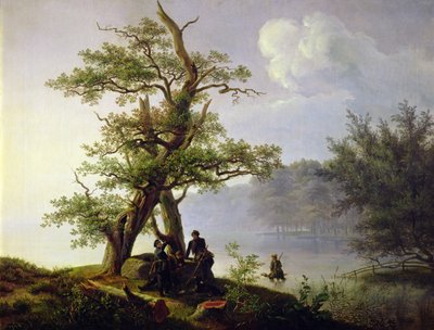 Jacht op Watervogels, 1828 door Thomas Fearnley
