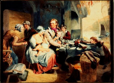 Vissershuisje, 1810 door Thomas Frank Heaphy