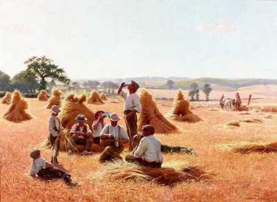 Rustende oogsters door Thomas Frederick Mason Sheard