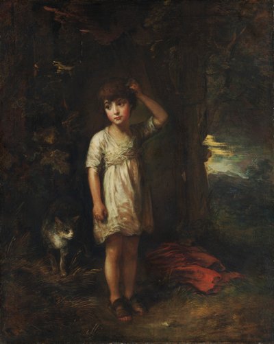 Een Jongen met een Kat, Ochtend door Thomas Gainsborough