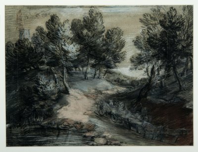 Een houtwagen op een bosweg, 1775-80 door Thomas Gainsborough