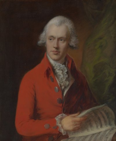 Charles Rousseau Burney 1747-1819, ca. 1780 door Thomas Gainsborough