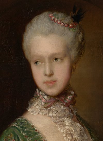 Elizabeth Wrottesley, later hertogin van Grafton door Thomas Gainsborough