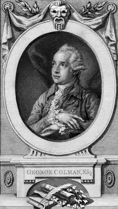 George Colman de Oudere, gegraveerd door John Hall door Thomas Gainsborough