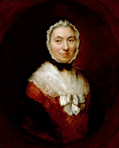 Dame in een Muts door Thomas Gainsborough
