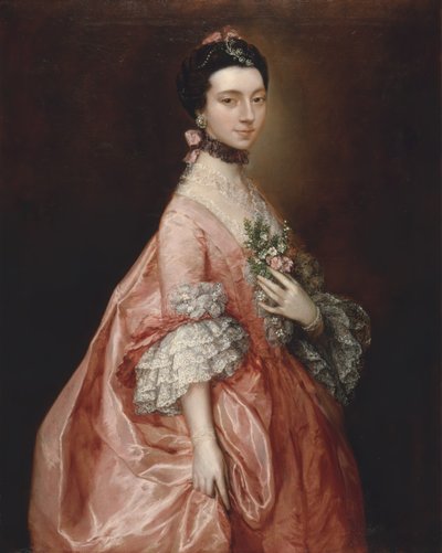 Mary Little, later Lady Carr door Thomas Gainsborough