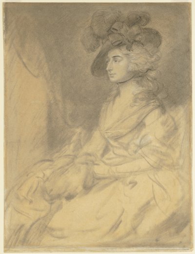 Mevrouw Sarah Siddons door Thomas Gainsborough
