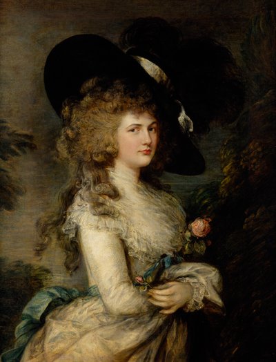 Portret van Georgiana, hertogin van Devonshire, ca. 1785-87 door Thomas Gainsborough