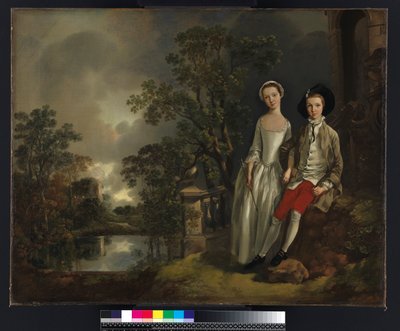Portret van Heneage Lloyd en zijn zus, Lucy, c.1750 door Thomas Gainsborough