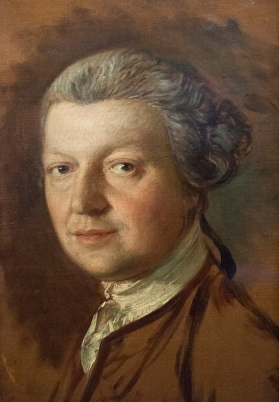 Portret van Joshua Kirby (1716-1774), ca. 1754-56 door Thomas Gainsborough