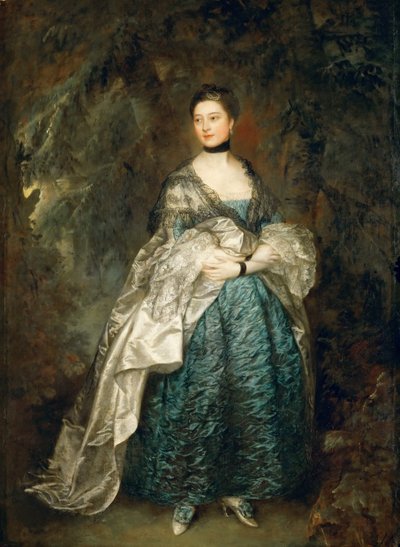 Portret van Lady Alston, Gertrude Durnford 1731-1807, 1760 door Thomas Gainsborough