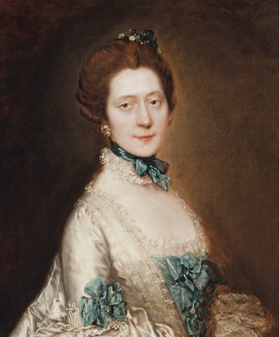 Portret van Lady Anne Furye, geboren Greenly door Thomas Gainsborough
