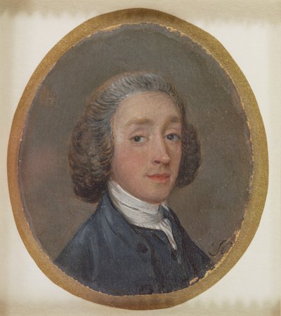 Portret van een Jonge Man met Gepoeierd Haar door Thomas Gainsborough