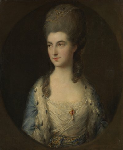 Portret van een jonge vrouw, genaamd Miss Sparrow, 1770s door Thomas Gainsborough