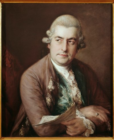 Portret van de Duitse componist Johan Christian Bach door Thomas Gainsborough