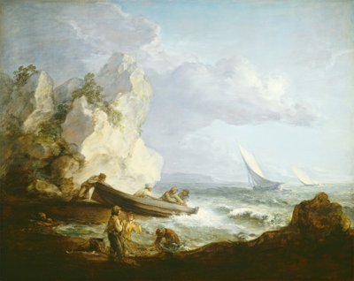 Kust met vissers, ca. 1781-82 door Thomas Gainsborough