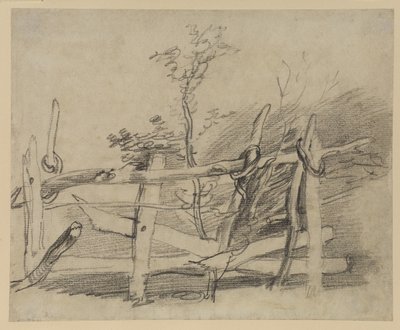Studie van een Oude Hek door Thomas Gainsborough