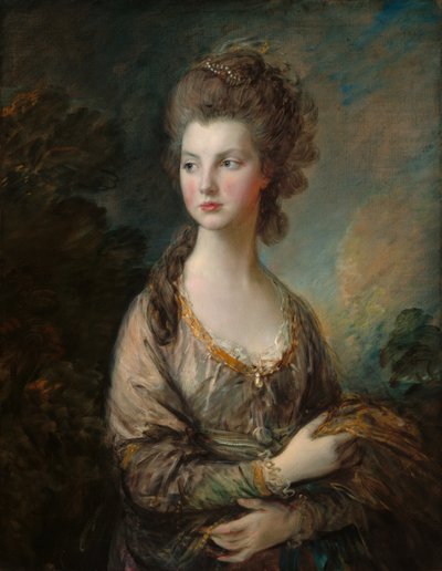 De Eerwaarde Mevrouw Thomas Graham, ca. 1775-1777 door Thomas Gainsborough