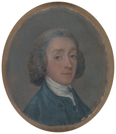 Portret van een jonge man met gepoederd haar door Thomas Gainsborough RA