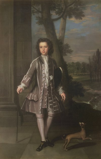 Volledig portret van William King, 10 jaar oud, 1720 door Thomas Gibson