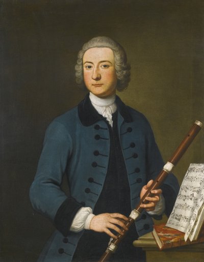 Portret van Lewis Christian Austin Granom, 1743 door Thomas Gibson