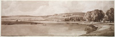 Een Selectie van Twintig van de Meest Schilderachtige Uitzichten in Parijs: Uitzicht op Belle Vue & Pont de Sève door Thomas Girtin