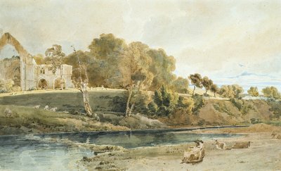 Bolton Abbey, Yorkshire door Thomas Girtin