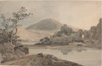 Kasteel van Conwy, Noord-Wales door Thomas Girtin