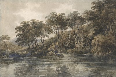 Bomen en Vijvers bij Bromley, Kent door Thomas Girtin