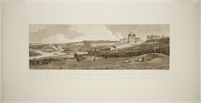 Uitzicht vanaf het paleisterras in Saint Germain on Laye, uit Twintig uitzichten in Parijs en omgeving door Thomas Girtin