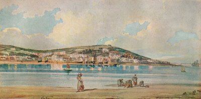 Uitzicht op Appledore, Noord-Devon, vanaf Instow Sands, 1798, 1919 door Thomas Girtin