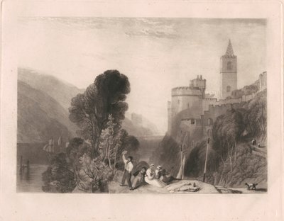 Dartmouth Castle, aan de rivier de Dart door Thomas Goff Lupton