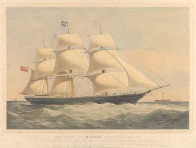 Het Clipperschip Mirage, 965 ton, ca. 1853-57 door Thomas Goldsworth Dutton
