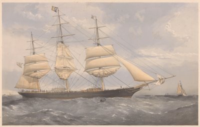 Het klipperschip Norman Court, ca. 1868-74 door Thomas Goldsworth Dutton