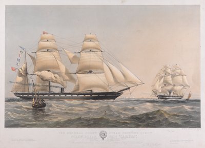 Het schroefstoomschip Croesus van de General Screw Steam Shipping Compy door Thomas Goldsworth Dutton