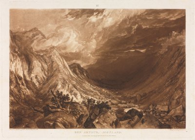 Liber Studorium: Ben Arthur, Schotland, ca. 1818 door Thomas Guff Lupton