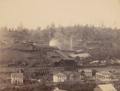 De breker van Eaton en Co., Archibald, Del.  Hudson Canal Co.,c. 1863-1865 (foto) door Thomas H. Johnson