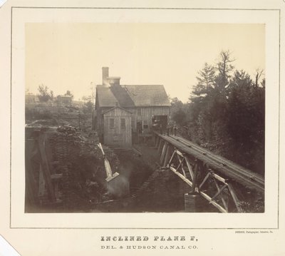 Hellend Vlak F, Delaware en Hudson Kanaal Co. door Thomas H. Johnson