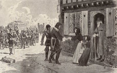Sir Richard Fanshawe een Gevangene bij Charing Cross door Thomas Hamilton Crawford