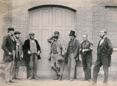 Personeel van Holkham Hall, Norfolk, ca. 1863 door Thomas Harcourt Powell