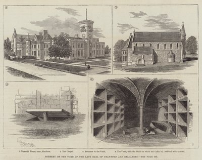 Roof van het graf van de wijlen Graaf van Crawford en Balcarres door Thomas Harrington Wilson