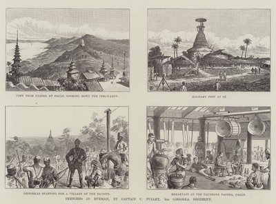 Schetsen in Birma door Thomas Harrington Wilson