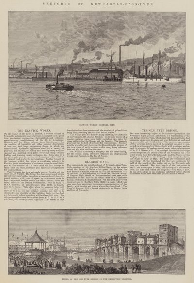 Schetsen van Newcastle-upon-Tyne door Thomas Harrington Wilson