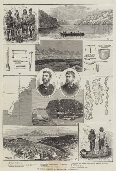 Deense Expeditie naar de Oostkust van Groenland door Thomas Harrington Wilson