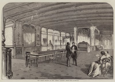 De Grote Salon van het Great Eastern Stoomschip door Thomas Harrington Wilson