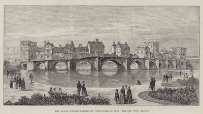 De Koninklijke Jubileumtentoonstelling, Newcastle-on-Tyne, de Oude Tyne Brug door Thomas Harrington Wilson