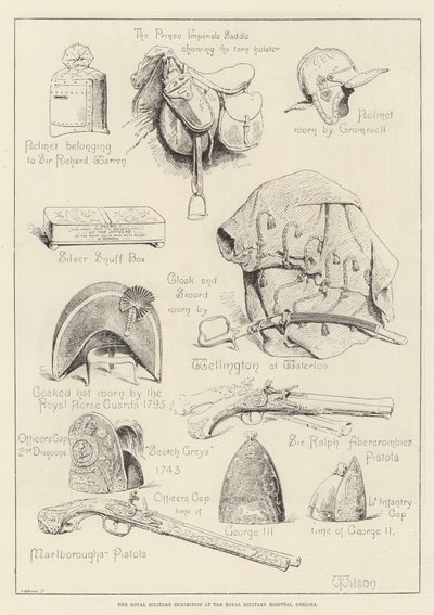 De Koninklijke Militaire Tentoonstelling in het Koninklijk Militair Hospitaal, Chelsea door Thomas Harrington Wilson