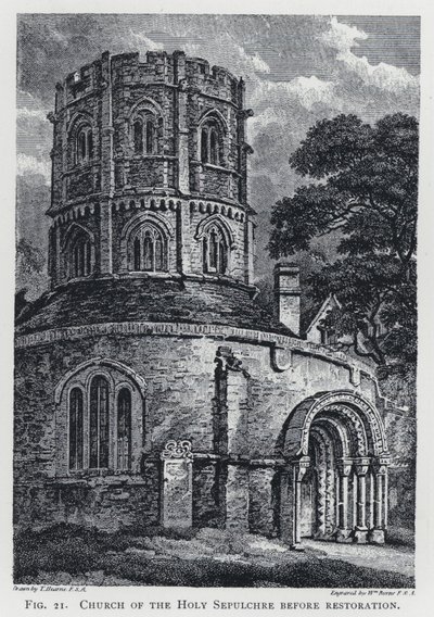 Kerk van het Heilig Graf (voor restauratie) door Thomas Hearne
